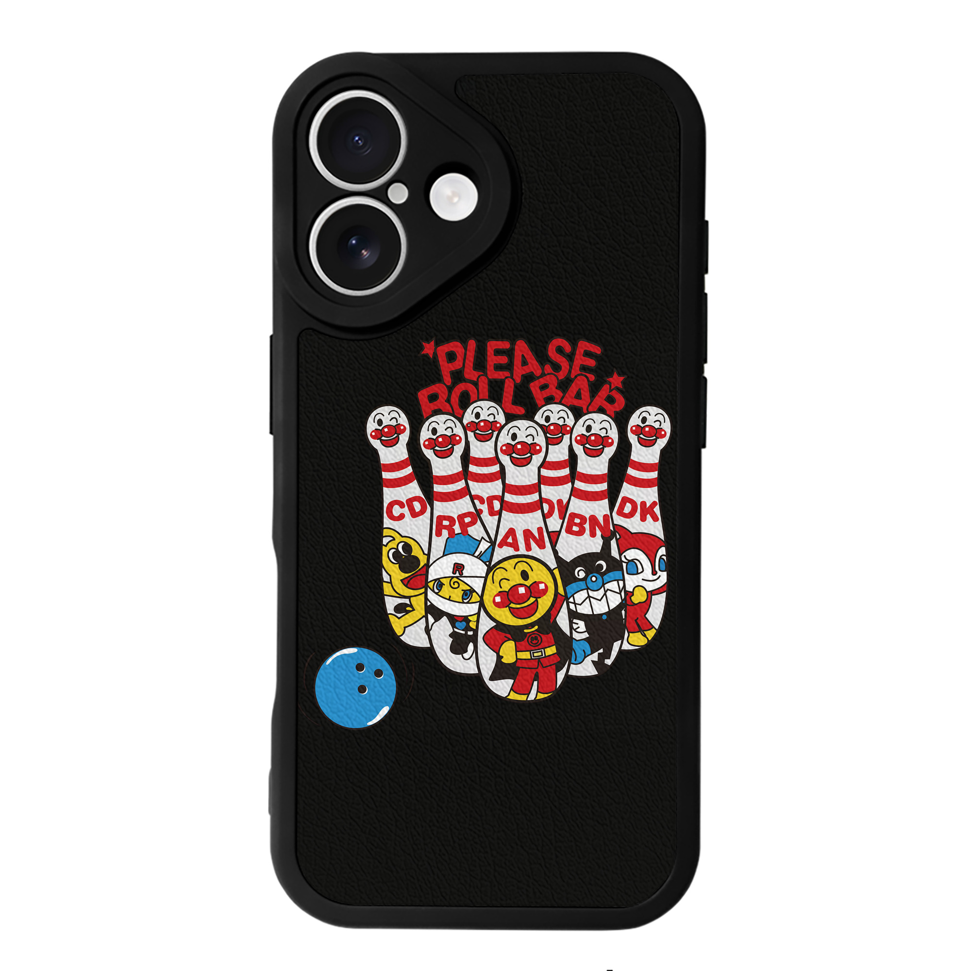 （画像用） アンパンマン Anpanman 【iPhone 16シリーズ対応】シリコンスマホケース（レザー調） 材質：シリコン